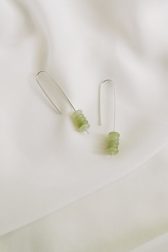 Jade Threader Earrings