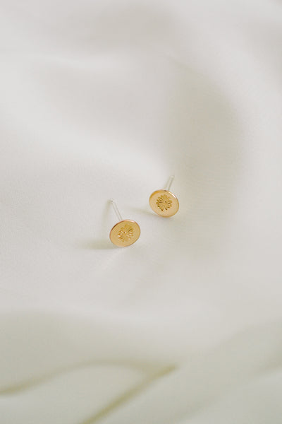 Birth Flower Stud Earrings