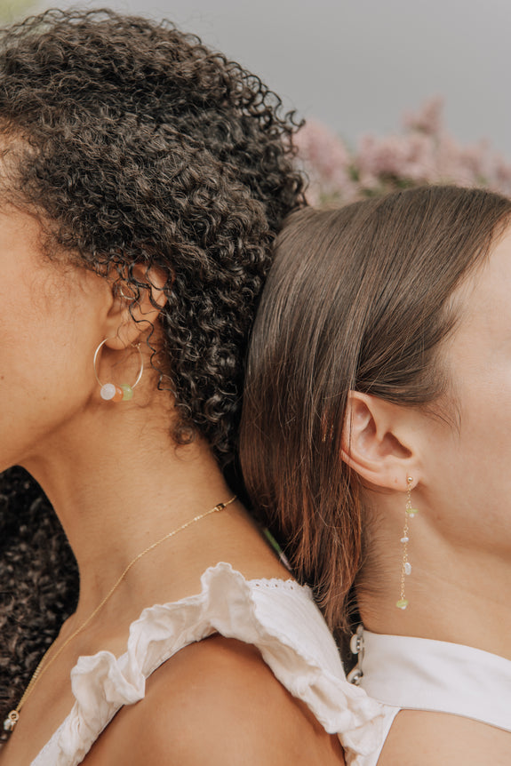 Jade Trio Hoop Earrings