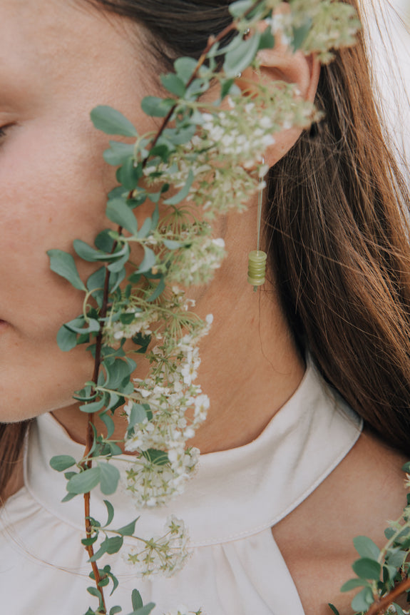Jade Threader Earrings