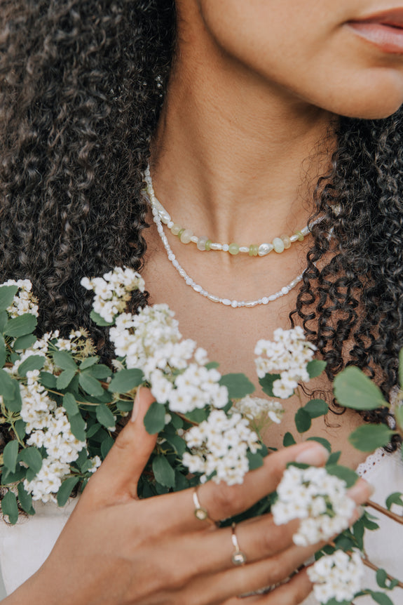 Mixed Pearl Strand Necklace