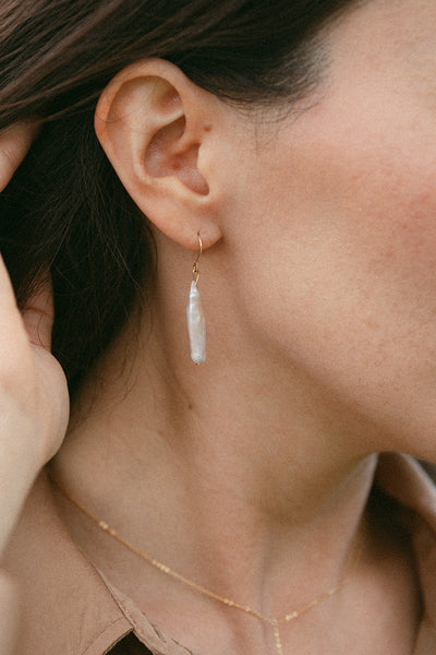 Pearl Stick Earrings