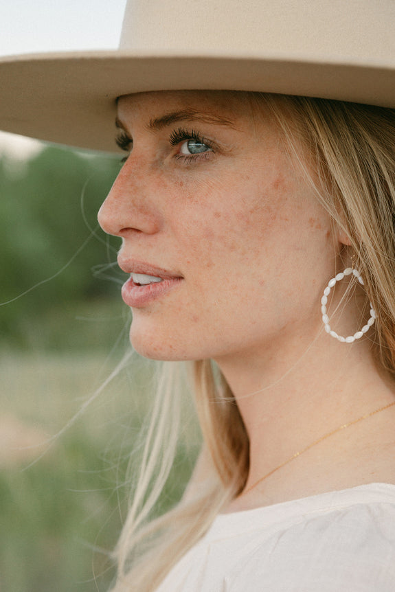 Shell Hoop Earrings