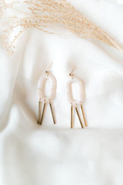 Eloise (Neutral Marble) Earrings