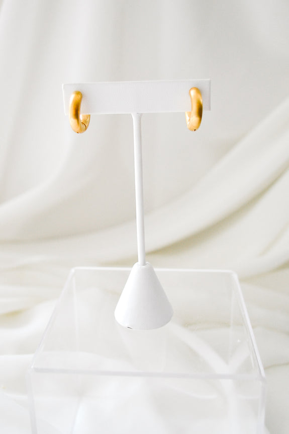 Chunky Huggie Hoop Earrings