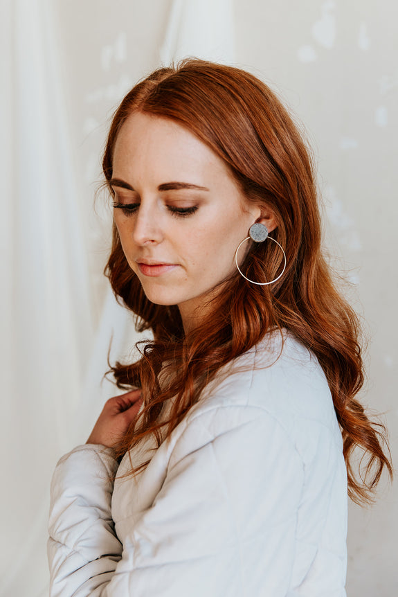 Zoe Circle Hoop Earrings