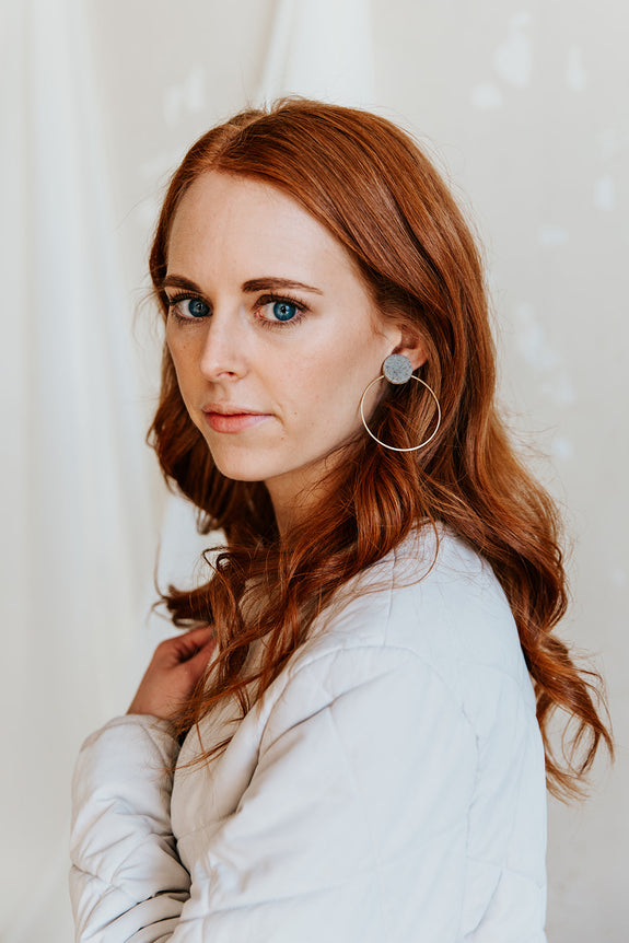 Zoe Circle Hoop Earrings