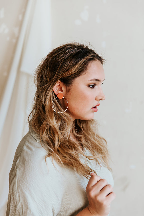 Zoe Circle Hoop Earrings