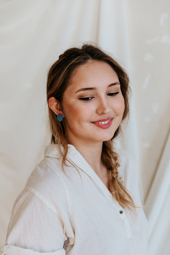 Zoe Oval Hoop Earrings
