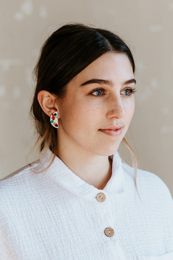 Half Moon Studs