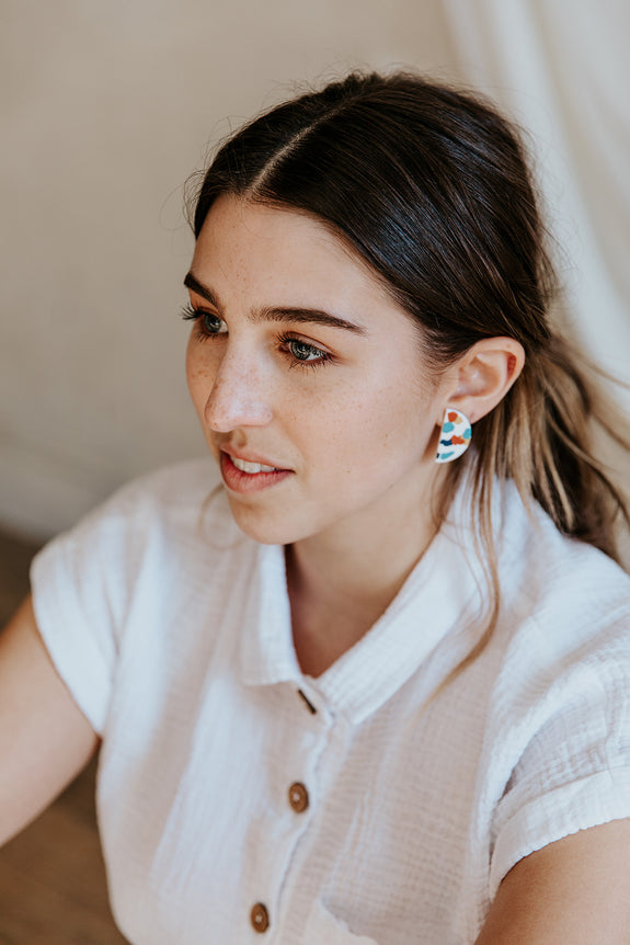 Half Moon Studs