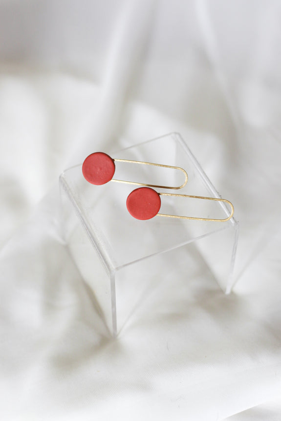 Zoe Oval Hoop Earrings