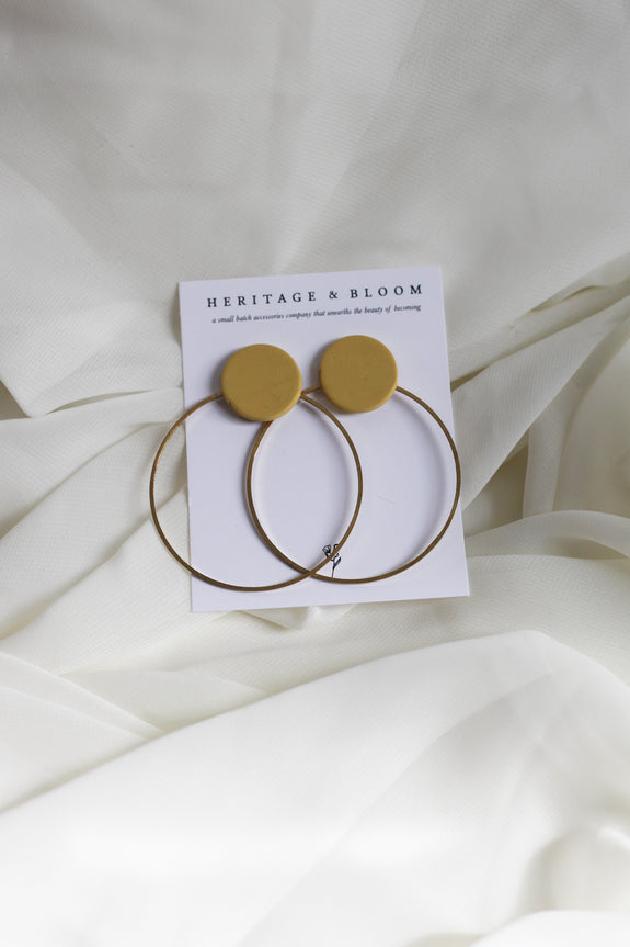 Zoe Circle Hoop Earrings