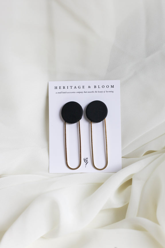 Zoe Oval Hoop Earrings
