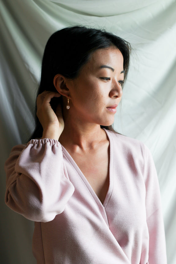Sofia Freshwater Pearl Hoop Earrings