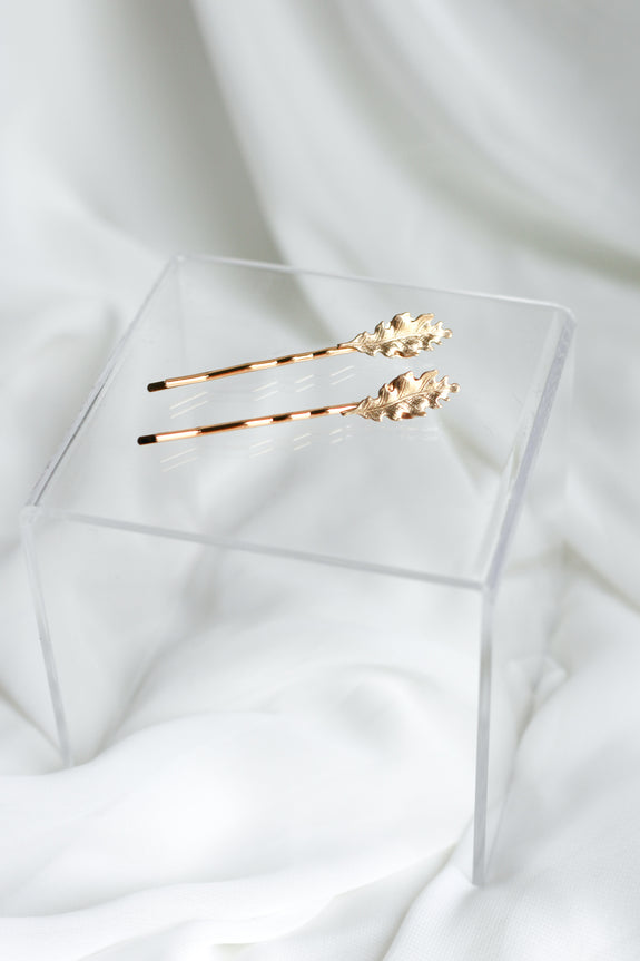 Mira: Oak Leaf Bobby Pins