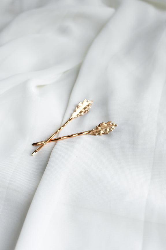 Mira: Oak Leaf Bobby Pins