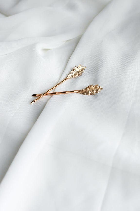 Mira: Oak Leaf Bobby Pins