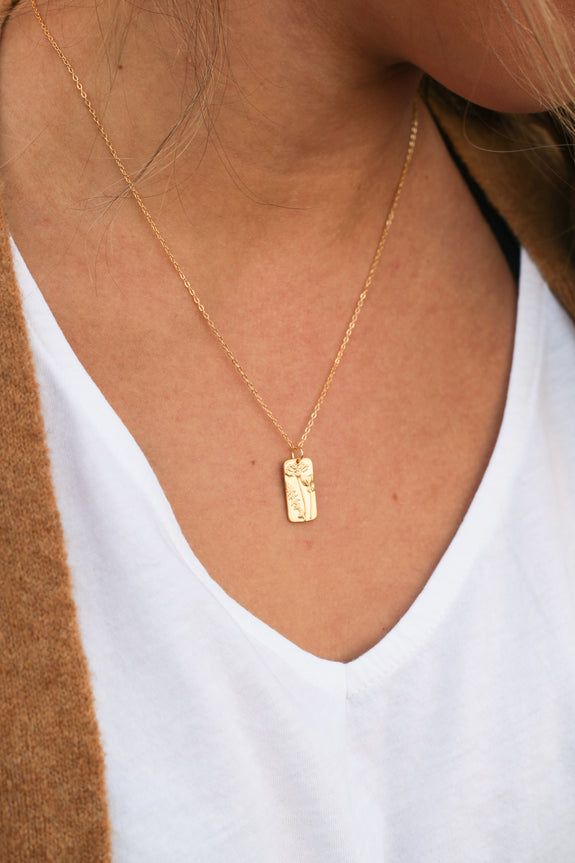 Pressed Flowers Necklace