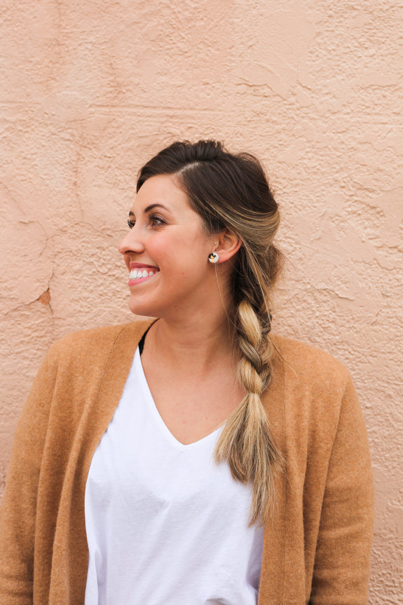 Circle Clay Studs - Choose Your Style!