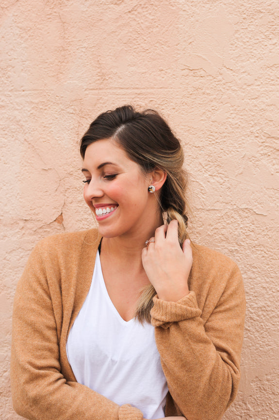 Circle Clay Studs - Choose Your Style!