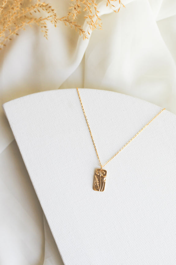 Pressed Flowers Necklace