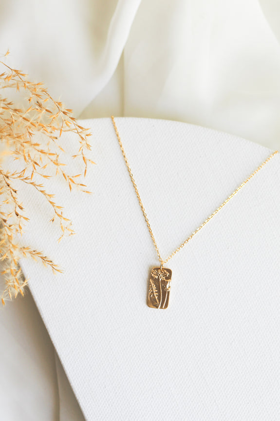 Pressed Flowers Necklace