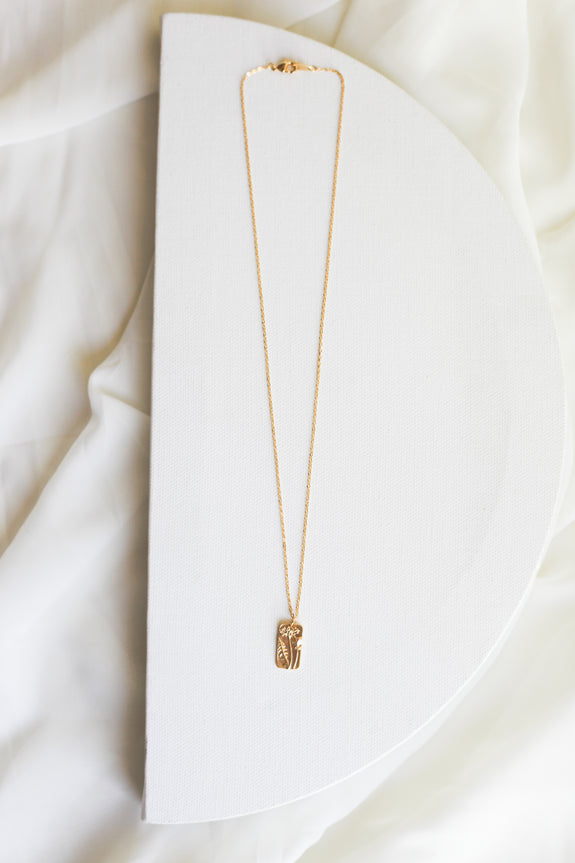 Pressed Flowers Necklace