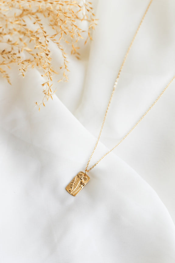 Pressed Flowers Necklace