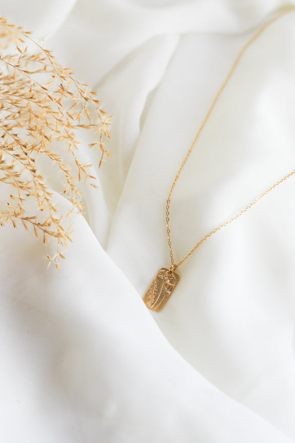 Pressed Flowers Necklace