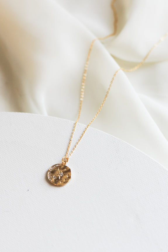 Opal Star and Moon Pendant Necklace