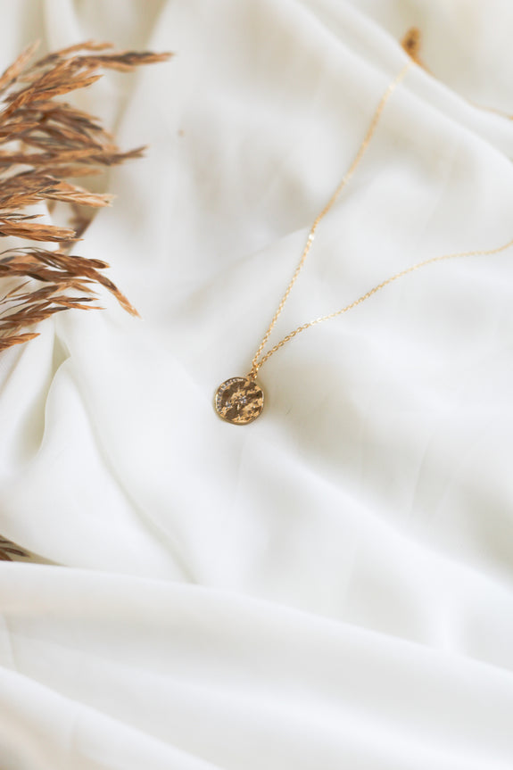 Opal Star and Moon Pendant Necklace