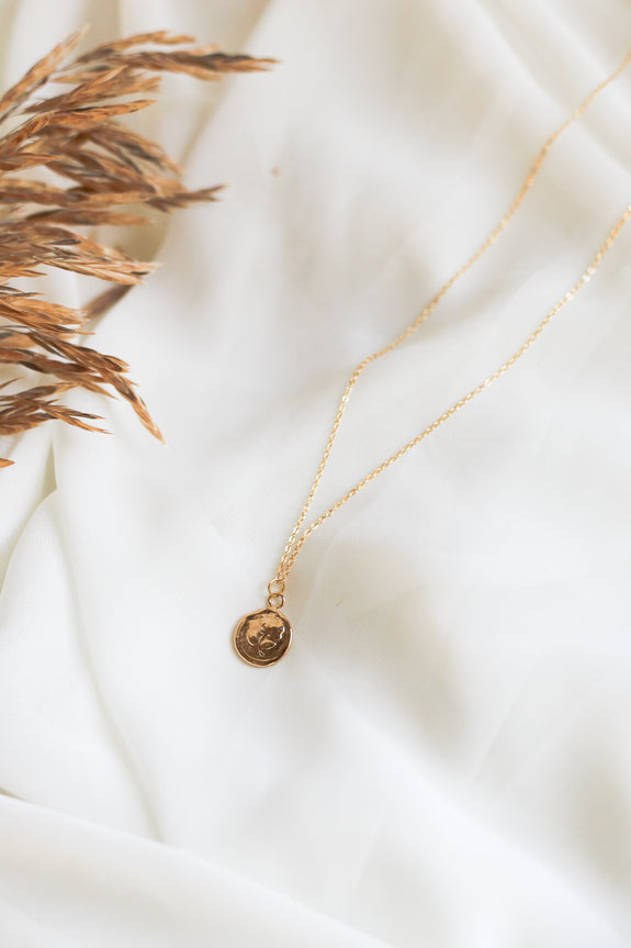 Mini Rose Wax Seal Necklace