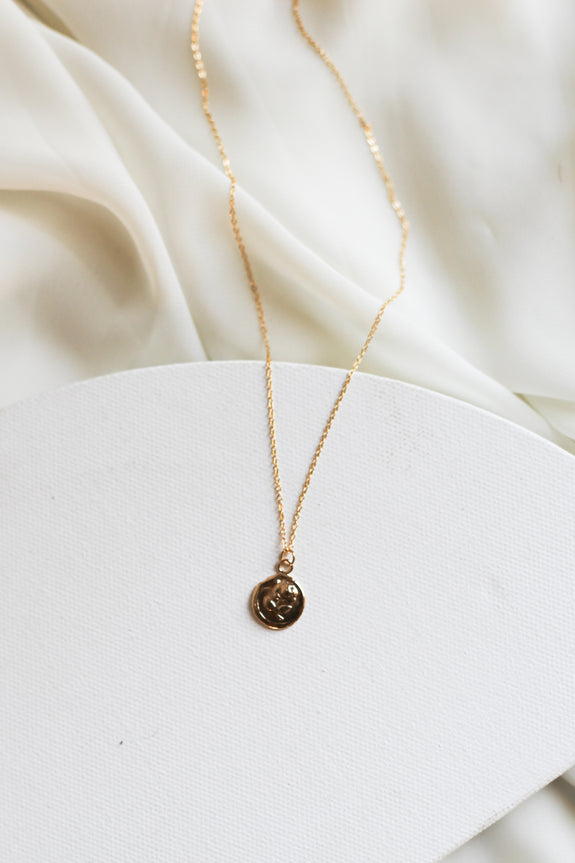 Mini Rose Wax Seal Necklace