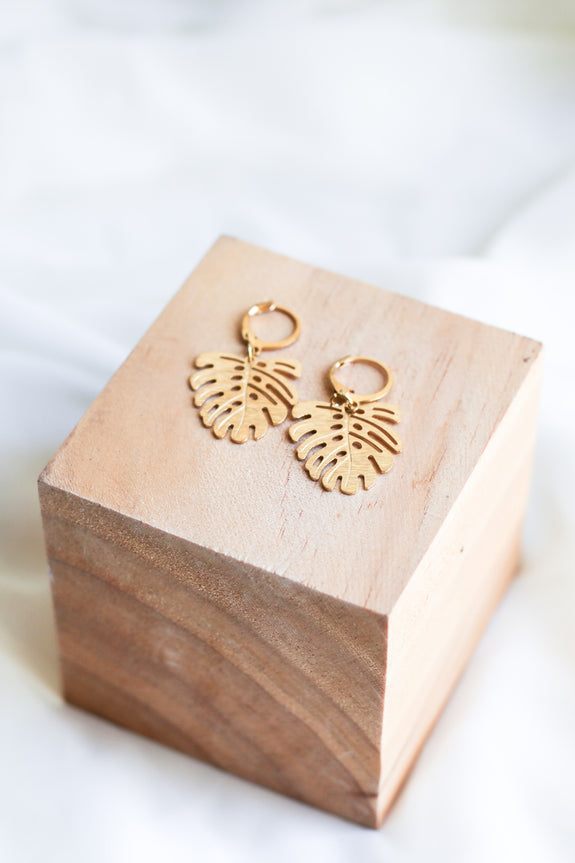 Monstera Leaves Earrings