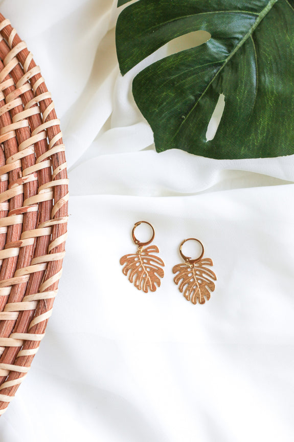 Monstera Leaves Earrings