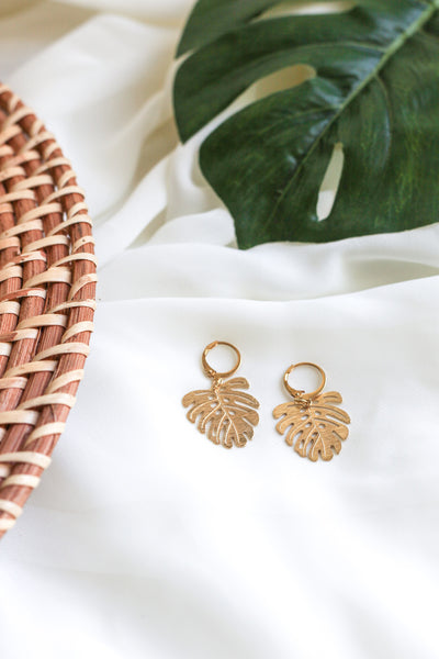 Monstera Leaves Earrings