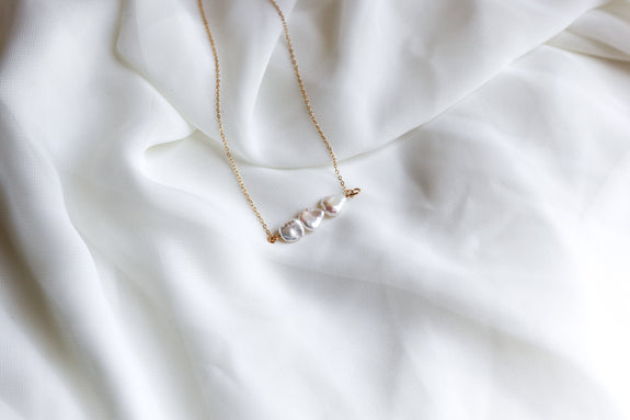 Freshwater Pearl Trio Necklace