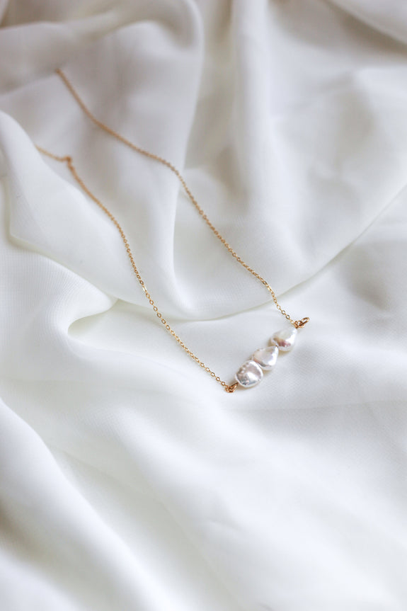 Freshwater Pearl Trio Necklace