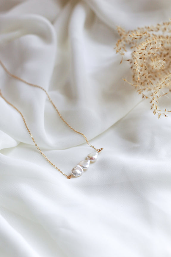 Freshwater Pearl Trio Necklace