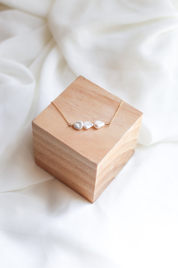 Freshwater Pearl Trio Necklace