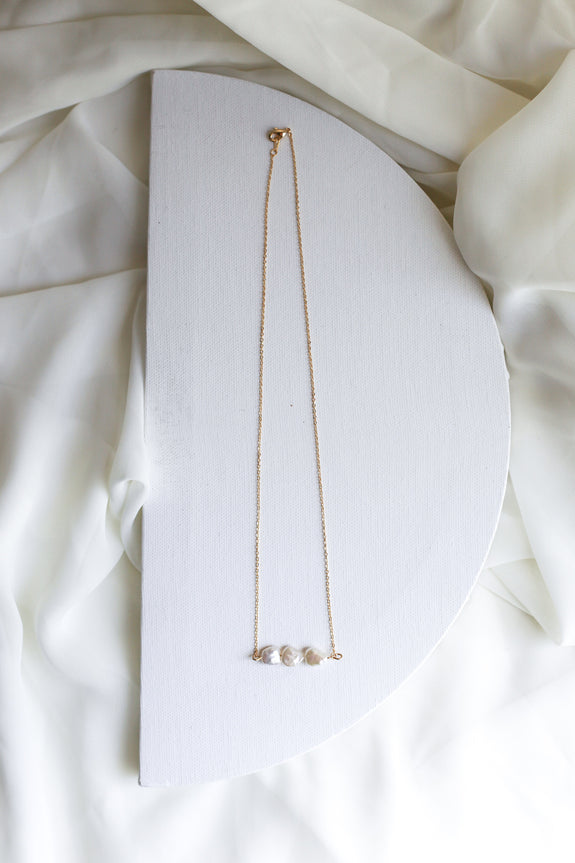 Freshwater Pearl Trio Necklace