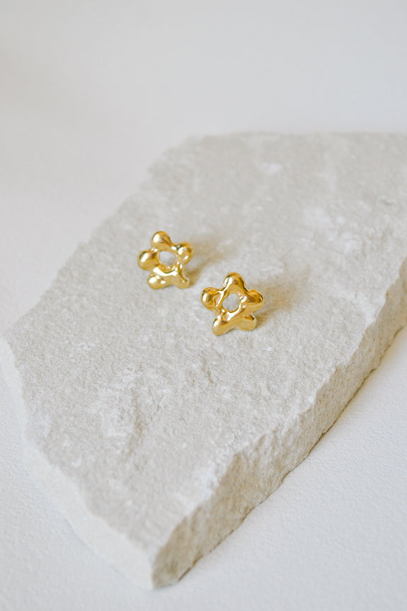 Molten Flower Studs