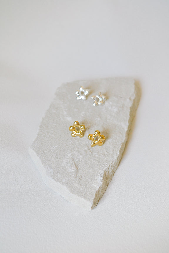 Molten Flower Studs