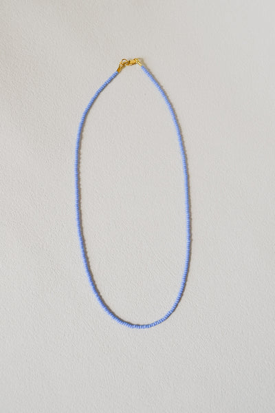 Seed Bead Necklace - Sky Blue
