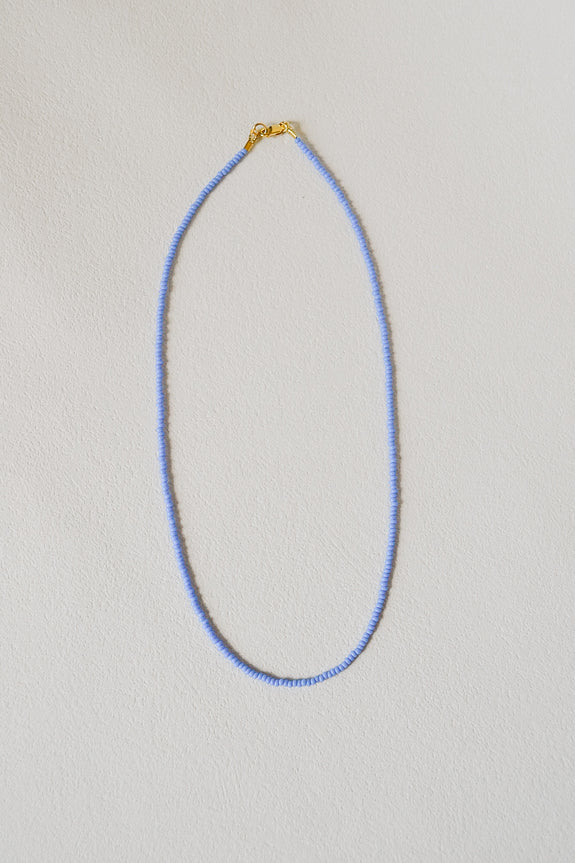 Seed Bead Necklace - Sky Blue