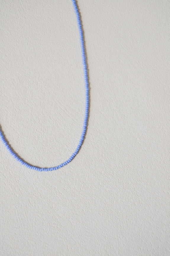 Seed Bead Necklace - Sky Blue