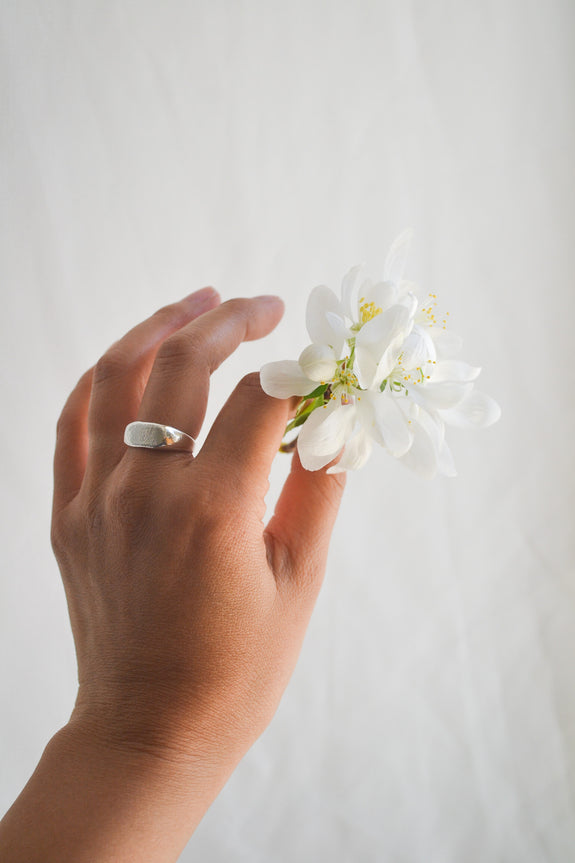 Sterling Silver Signet Ring - Size 6