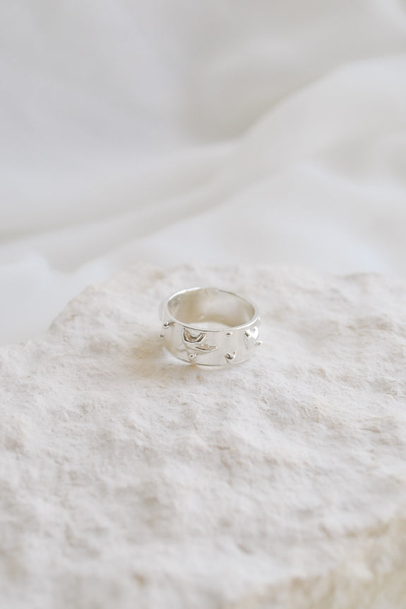 Sterling Silver Doodle Ring - Size 6