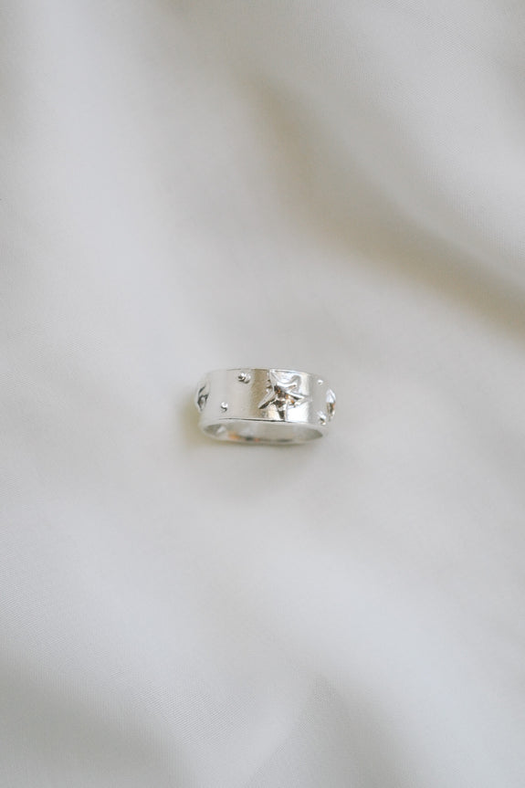 Sterling Silver Doodle Ring - Size 6